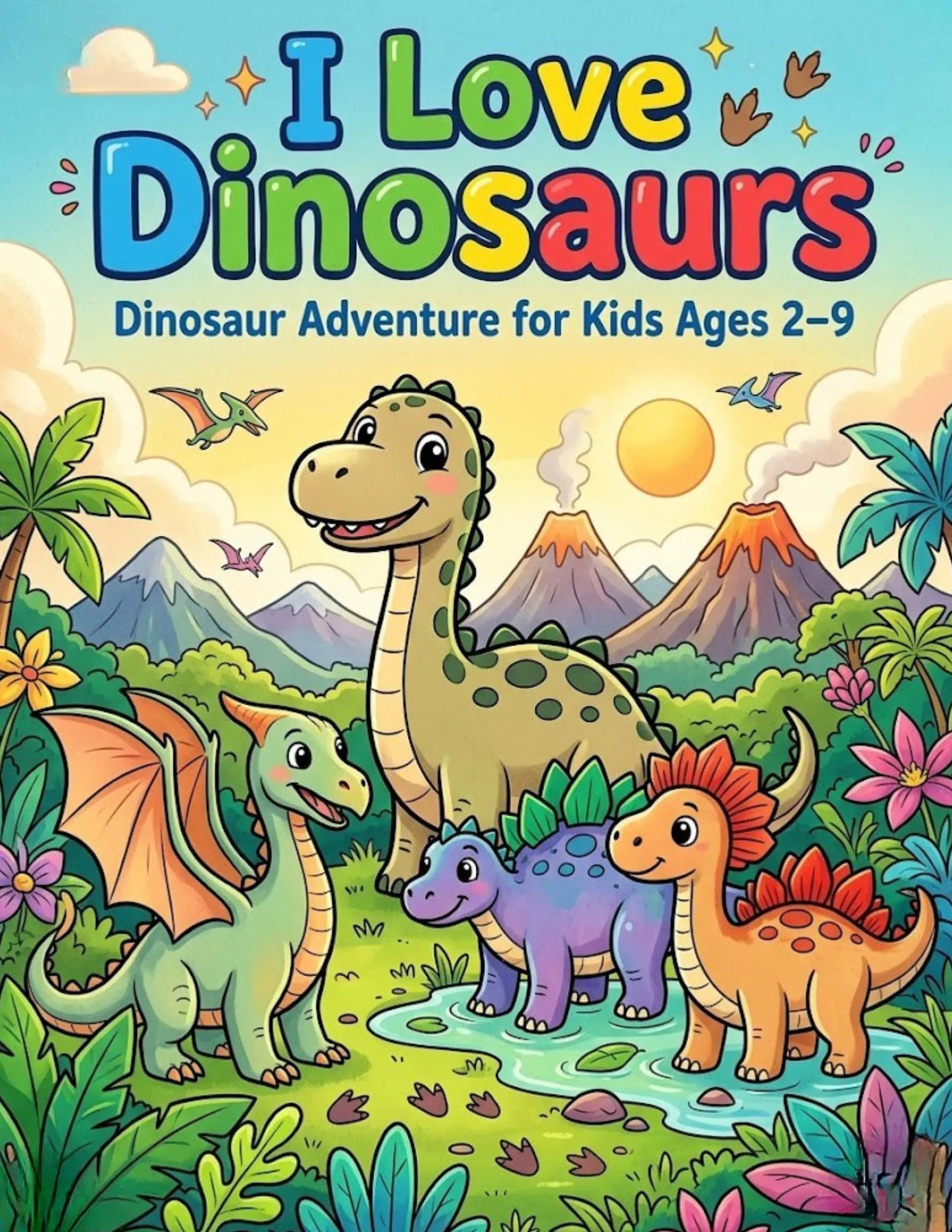 I Love Dinosaurs Coloring Book