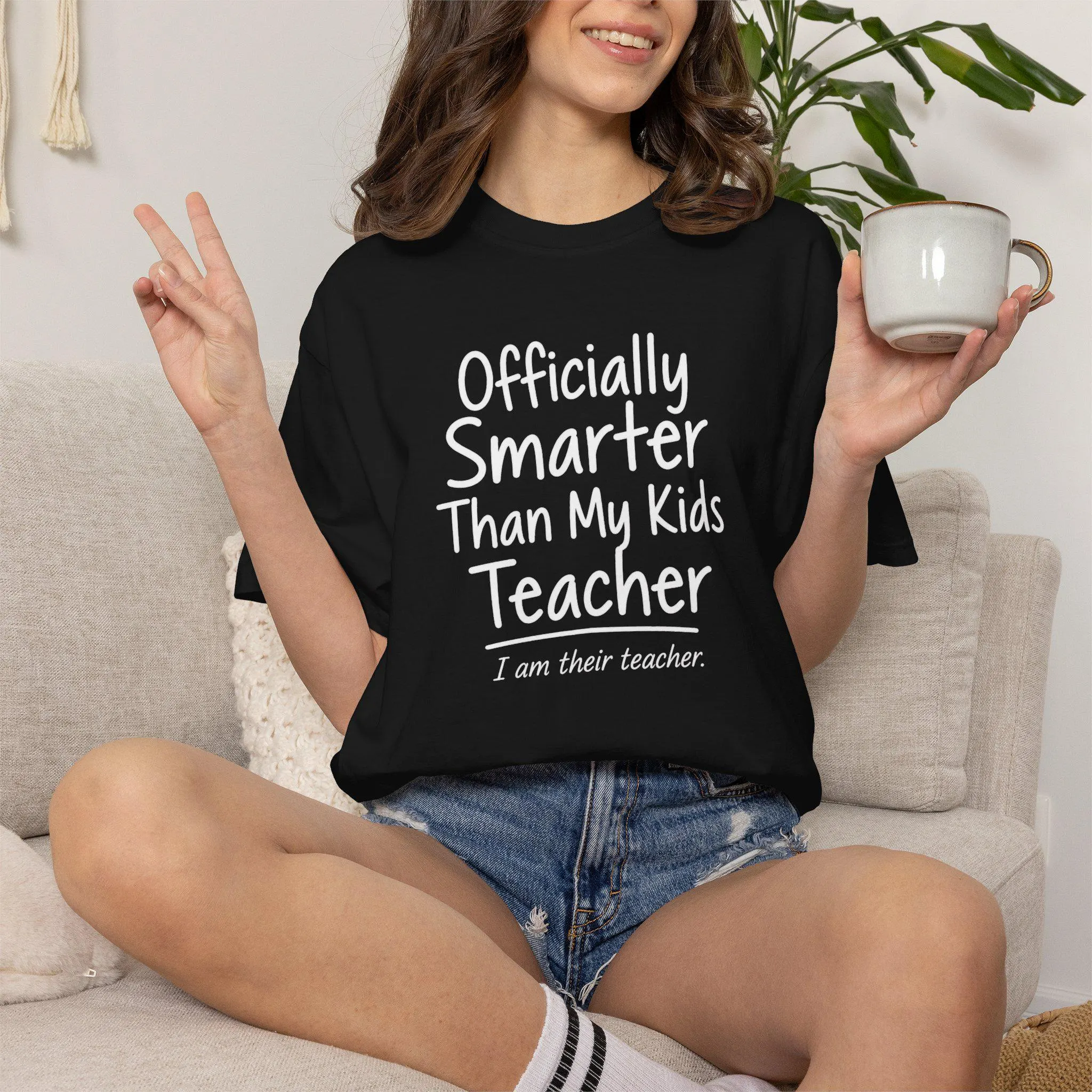 Officially Smarter Than My Kids Teacher Shirt