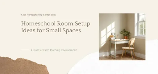 Homeschool Room Setup Ideas for Small Spaces (That Actually Work)