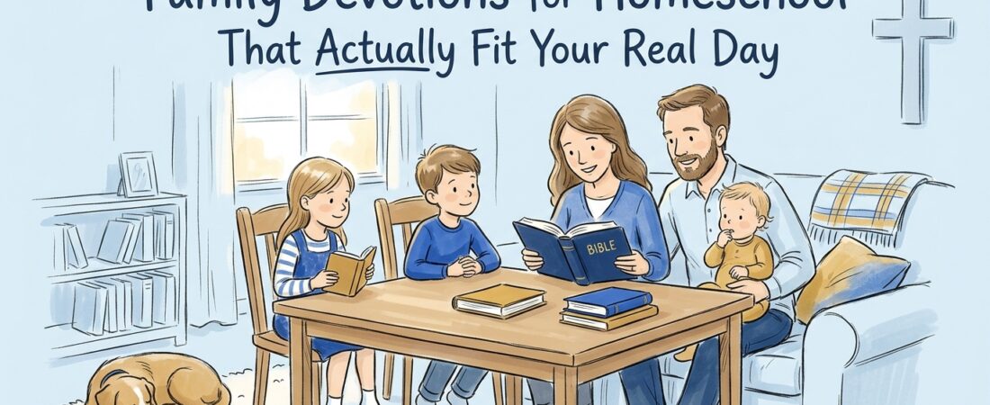 Family Devotions for Homeschool That Actually Fit Your Real Day